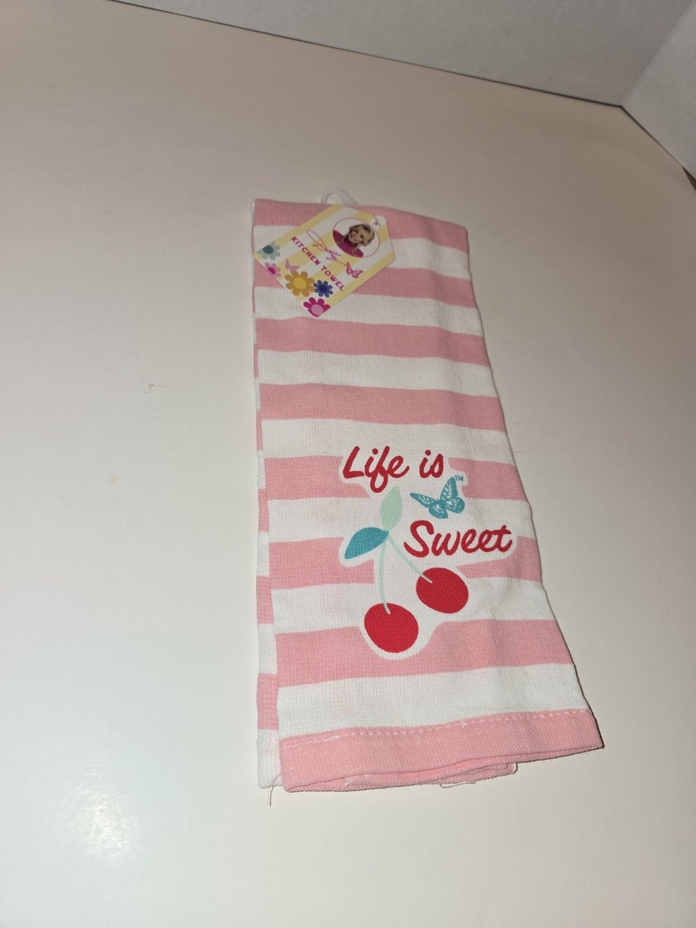 Dolly Parton Cherry Print Kitchen Towel